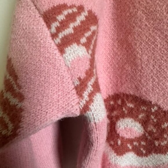 🍩 Dreamers by Debut Pink Donut Cropped Cardigan - XS - Picture 6 of 6